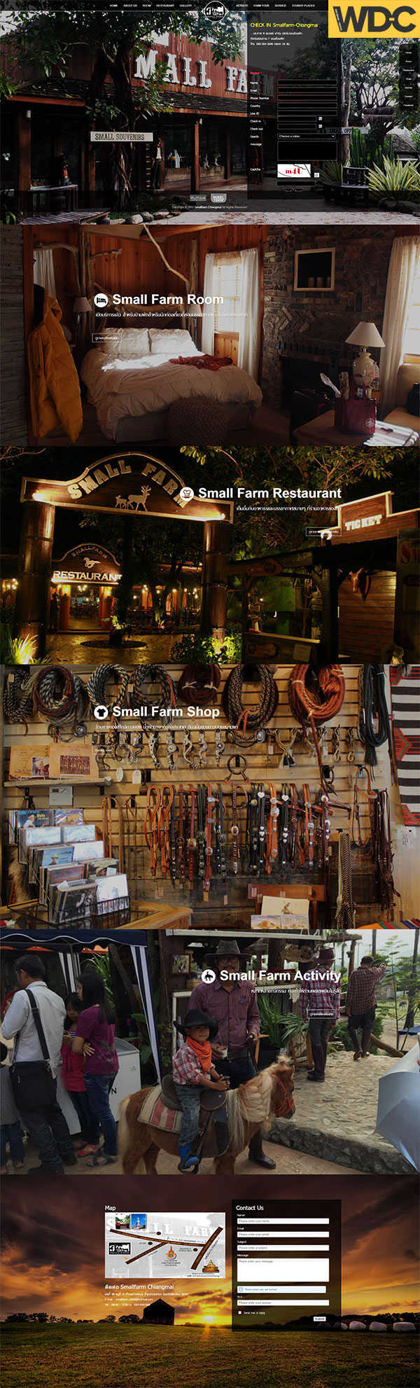 รับทำเว็บไซต์ท่องเที่ยว Smallfarm-Chiangmai