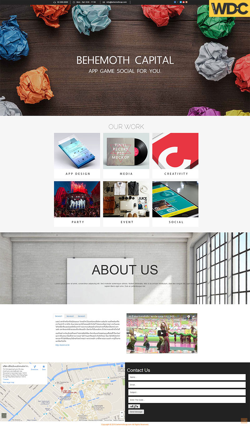 รับทำเว็บไซต์ครีเอทีฟ BEHEMOTH CAPITAL