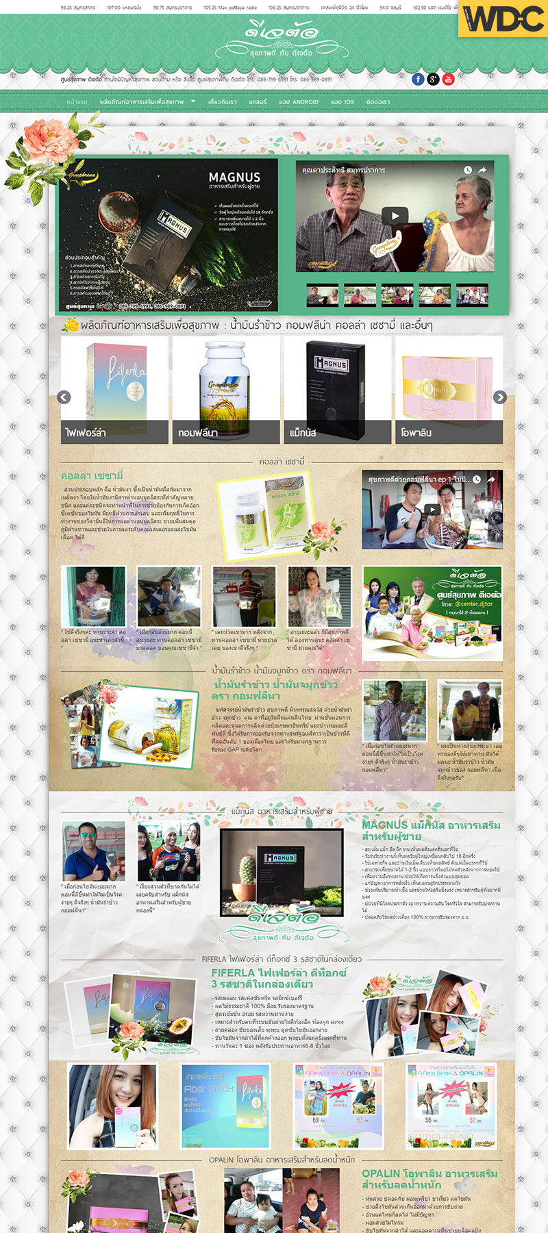 รับทำเว็บไซต์แนะนำสินค้า DJ TOR