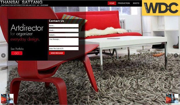 รับทำเว็บไซต์ตกแต่งภายใน THANSAI